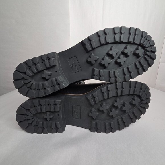 Sun + Stone Women's Nelliee Lug Sole Slouch Black Boots - Picture 5 of 9